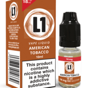 L1 LIQUID AMERICAN TOBACCO “BOLD” 18MG X 5