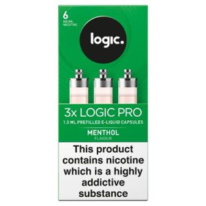 LOGIC PRO CAPSULES MENTHOL 6 MG X 6