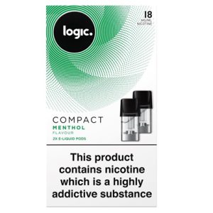 LOGIC COMPACT 2xPODS MENTHOL 18MG X 6