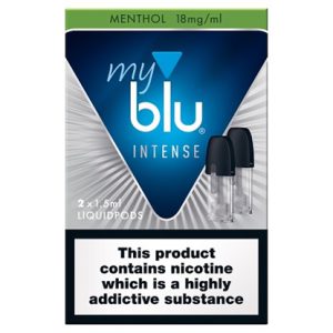 MY BLU INTENSE MENTHOL POD 18MG X 5