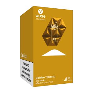 VUSE ePOD PODS vPRO GOLDEN TOBACCO 18mg x 5