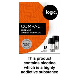 LOGIC COMPACT INTENSE 2xPODS AMBER TOBACCO 18mg