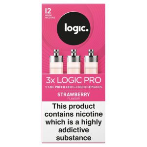 LOGIC PRO CAPS STRAWBERRY 12MG 3S