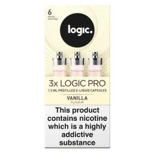 LOGIC PRO CAPS VANILLA 6MG 3S X 6