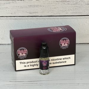 BAR SALTS E-LIQUID GRAPE 10MG 10ML x 10