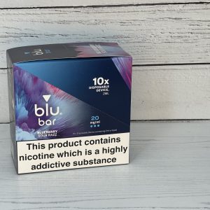 BLU BAR BLUEBERRY SOUR RAZZ 20mg x 10 SP PRICE