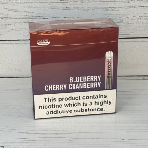 CRYSTAL BLUEBERRY CHERRY CRANBERR VAPE BAR 20mgX10