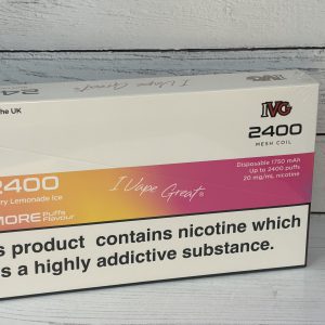 IVG 2400 BERRY LEMONADE ICE DISP VAPE 20mg x 5