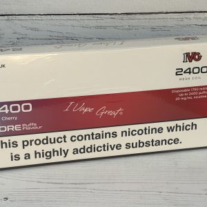 IVG 2400 FIZZY CHERRY DISP VAPE 20mg x 5