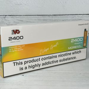 IVG 2400 PINEAPPLE ICE DISP VAPE 20mg x 5