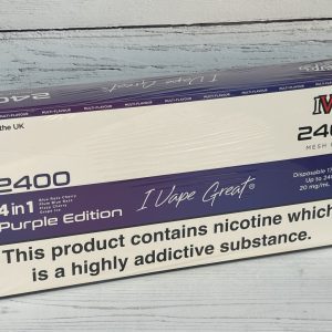 IVG 2400 PURPLE EDITION MULTI DISP VAPE 20mg x 5