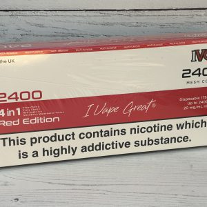 IVG 2400 RED EDITION MULTI DISP VAPE 20mg x 5