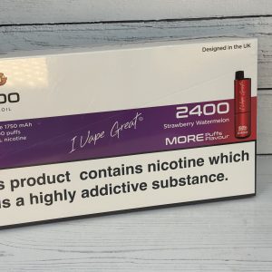 IVG 2400 STRAWBERRY WATERMELON DISP VAPE 20mg x 5