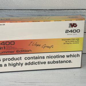 IVG 2400 SUMMER EDITION MULTI DISP VAPE 20mg x 5