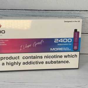 IVG 2400 WATERMELON ICE DISP VAPE 20mg x 5