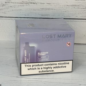 LOST MARY BLUE RAZZ CHERRY VAPE BAR 20mg x 10