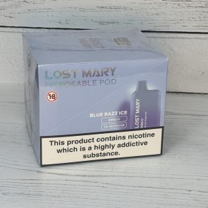 LOST MARY BLUE RAZZ ICE VAPE BAR 20mg x 10