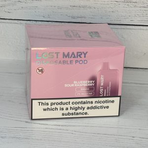 LOST MARY BLUEBERRY SOUR RASP VAPE BAR 20mg x 10