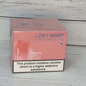 LOST MARY CHERRY ICE VAPE BAR 20mg x 10