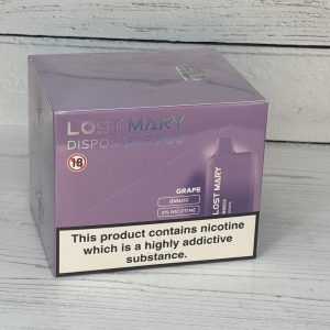 LOST MARY GRAPE VAPE BAR 20mg x 10