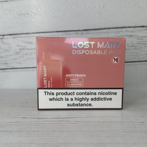 LOST MARY JUICY PEACH VAPE BAR 20mg x 10