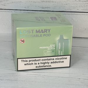 LOST MARY KIWI PASSION GUAVA VAPE BAR 20mg x 10